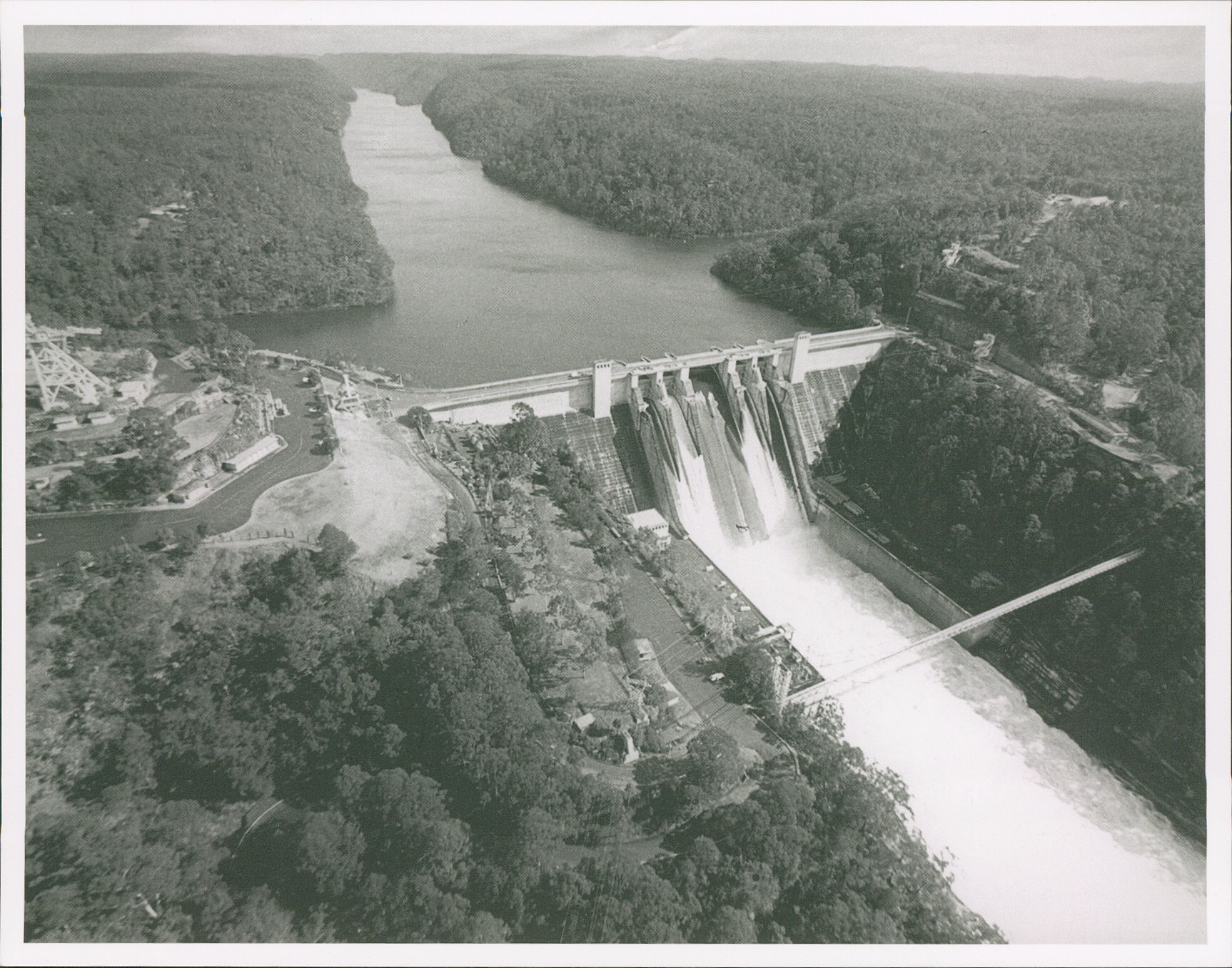 The completed Warragamba Dam